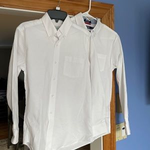 Dress Shirts White (2 shirts) NWOT size 16 and 14/16